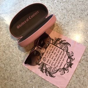 Juicy Couture Sunglasses, Case & Cloth